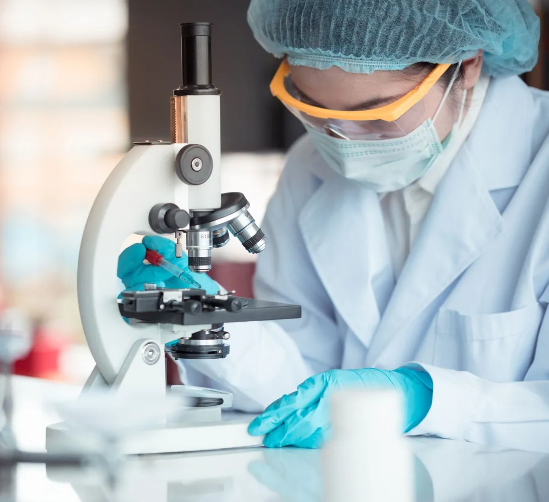 research student microscope